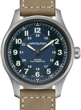 Khaki Field Titanium Auto 42 Blue Ref. H70545540