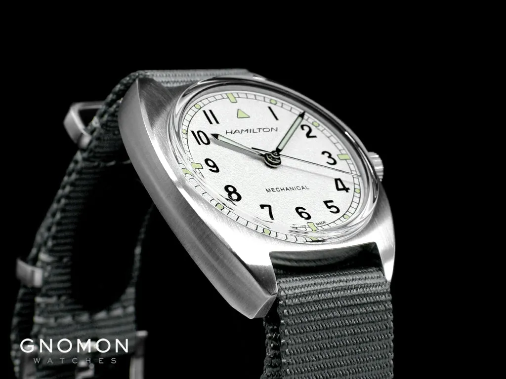Khaki Pilot Pioneer Mechanical Silver - Military Nylon Strap Ref. H76419951