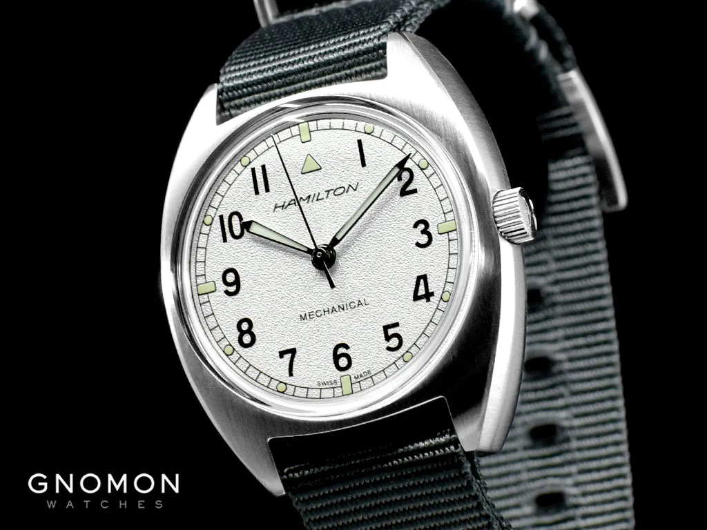 Khaki Pilot Pioneer Mechanical Silver - Military Nylon Strap Ref. H76419951