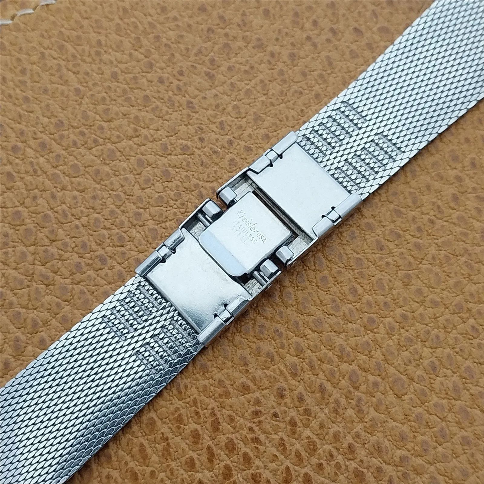 Kreisler USA Stainless Steel Mesh Short nos 17.2mm 60s Vintage Watch Band