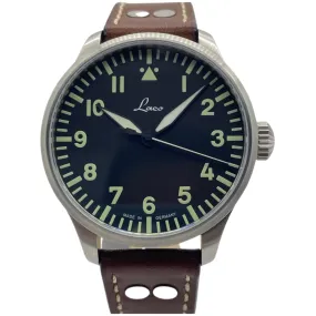 Laco Augsburg 42mm Automatic Black Dial Watch
