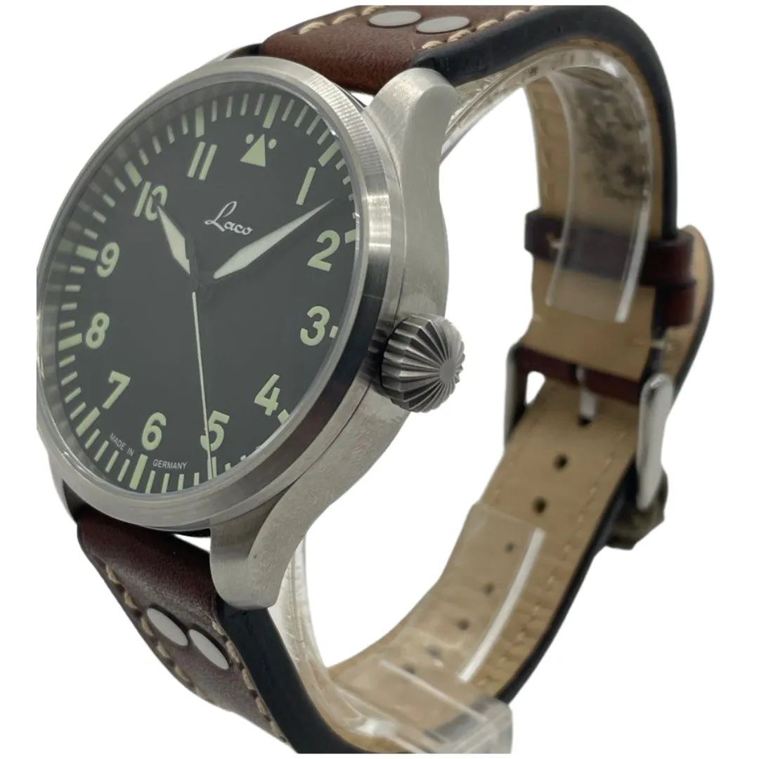Laco Augsburg 42mm Automatic Black Dial Watch