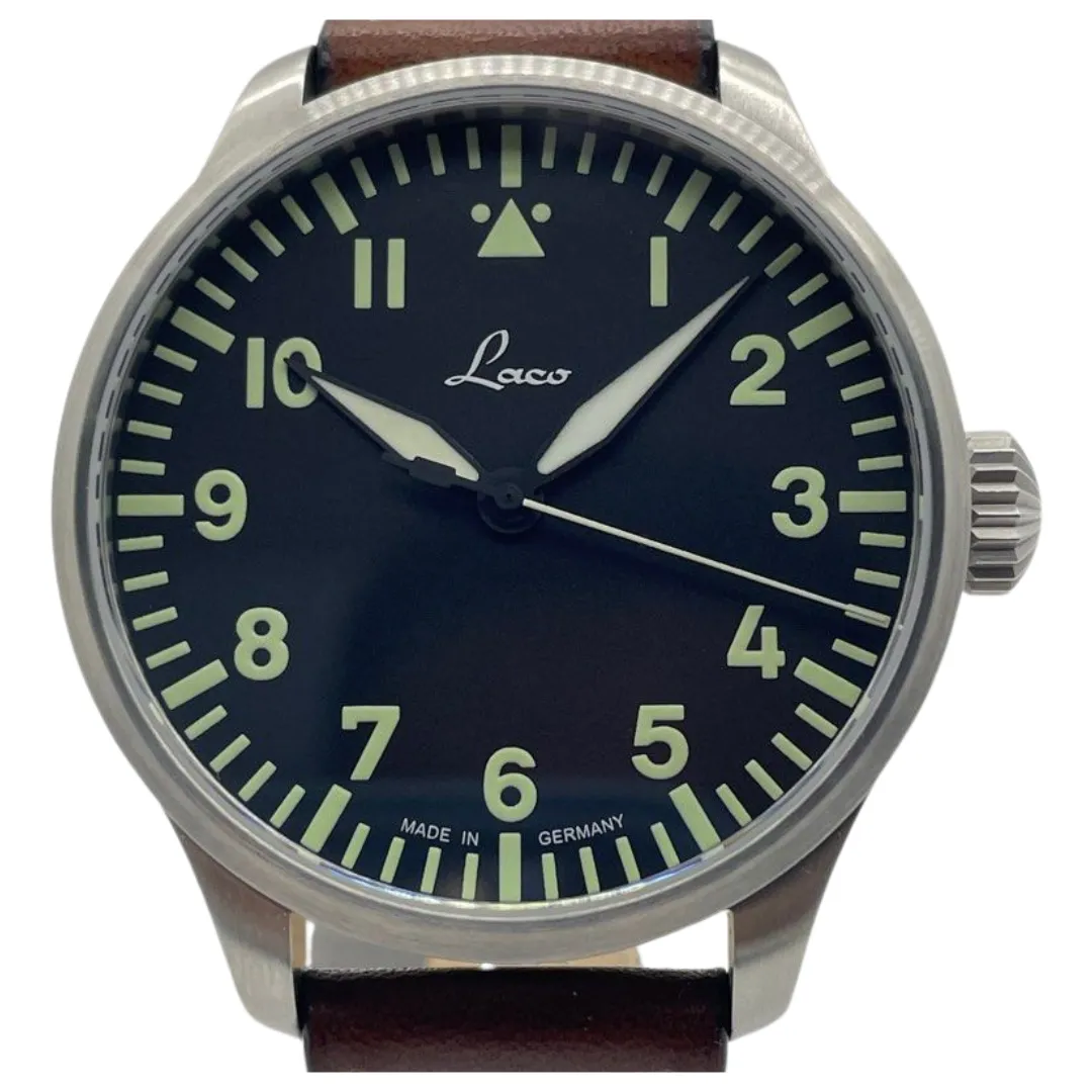 Laco Augsburg 42mm Automatic Black Dial Watch