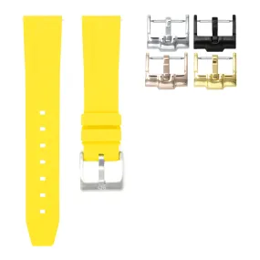 Lemon Yellow - Quick Release Rubber Watch Strap For Monta Noble