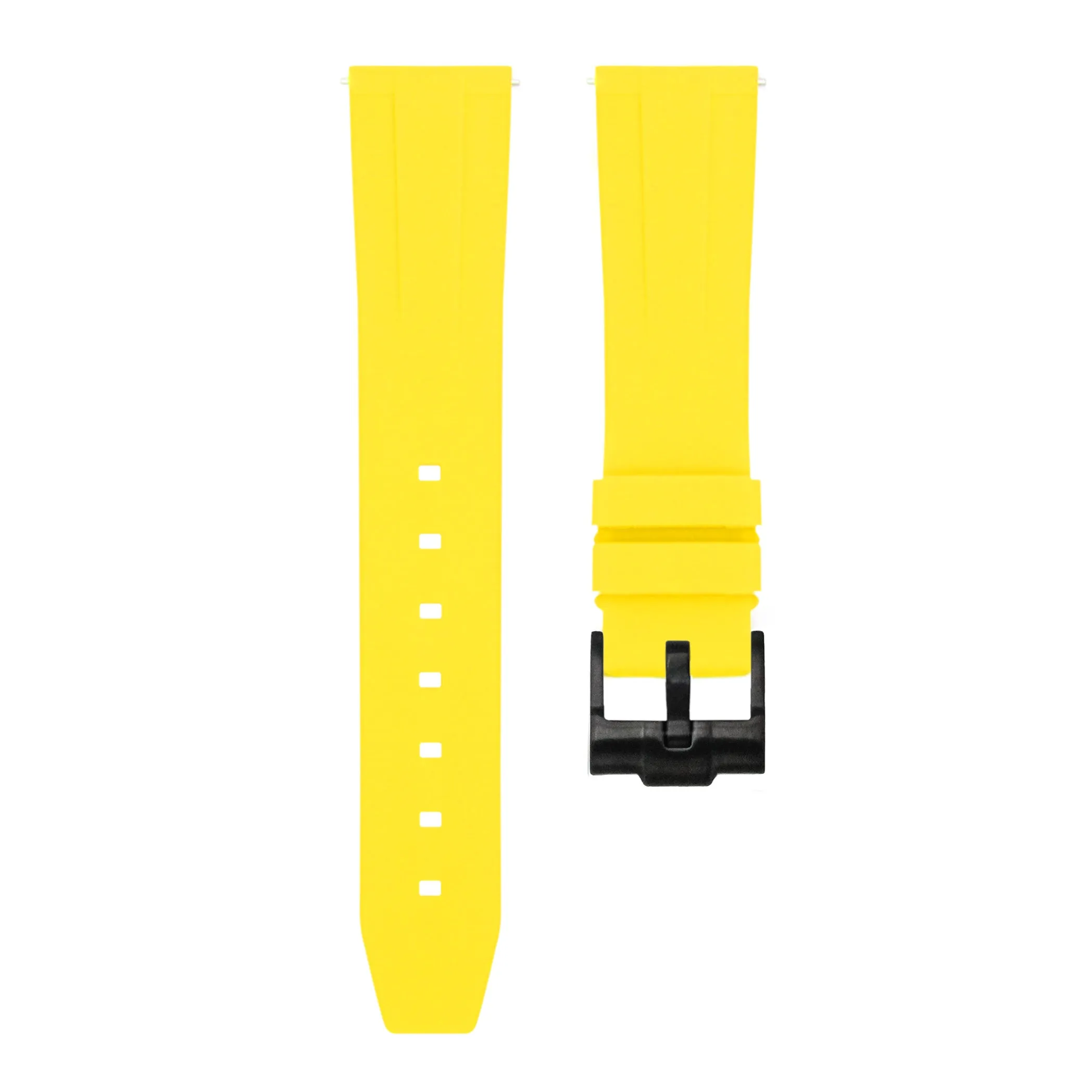 Lemon Yellow - Quick Release Rubber Watch Strap For Monta Noble