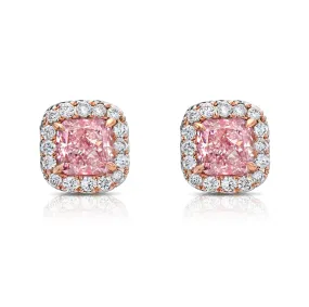 Light Pink Diamond Studs