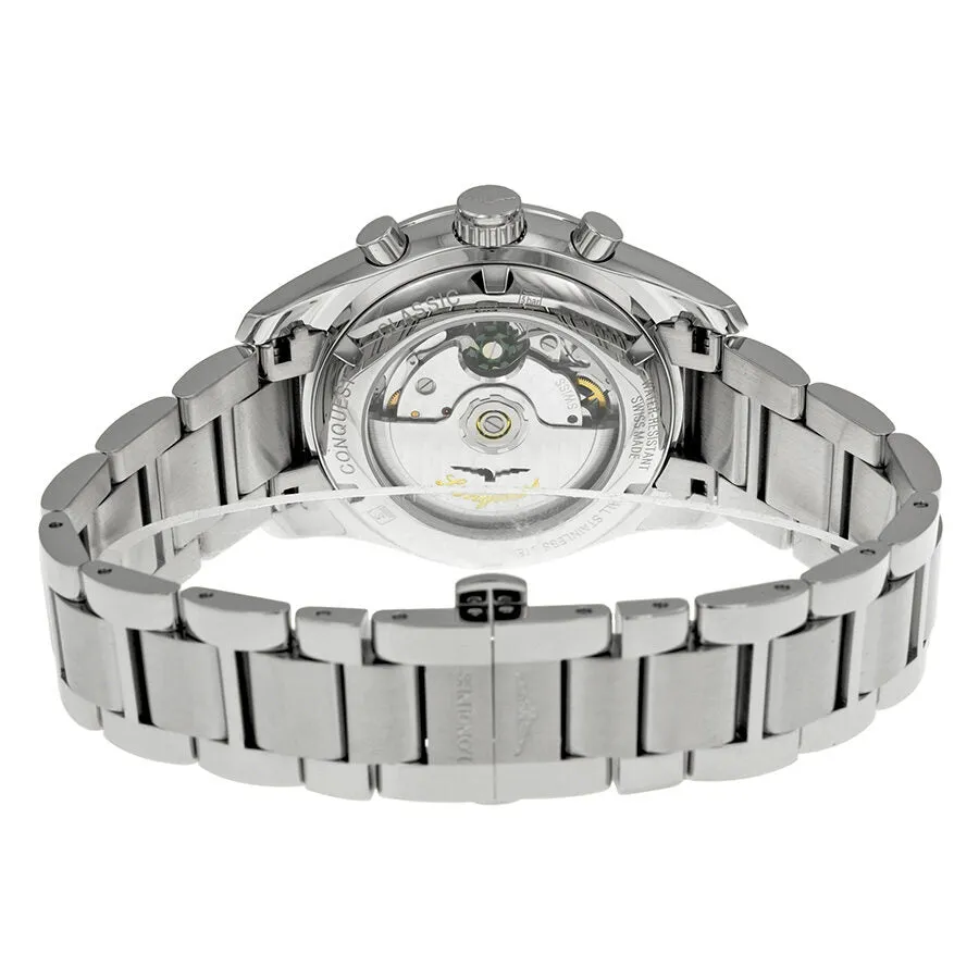 Longines Conquest Silver Dial Chronograph Stainless Steel Men's Watch L27864766 L2.786.4.76.6
