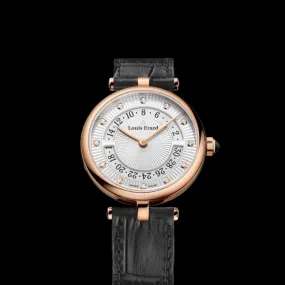 Louis Erard - Romance Rose Guilloché & Diamonds on Leather