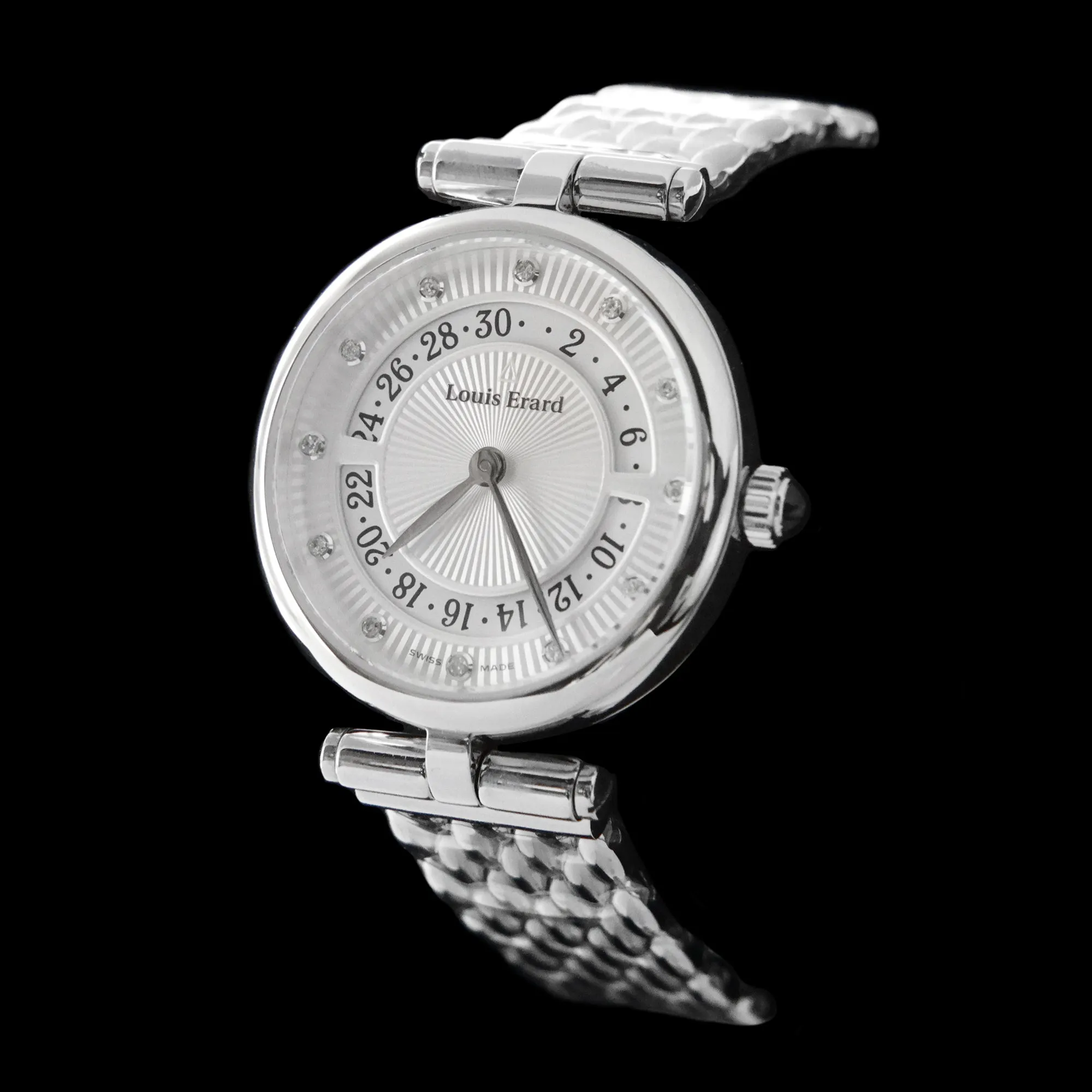 Louis Erard - Romance Silver Guilloché & Diamonds