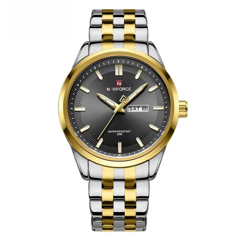 Luxury Brand Men's Watches Waterproof Stainess Steel Quartz Wristwatches