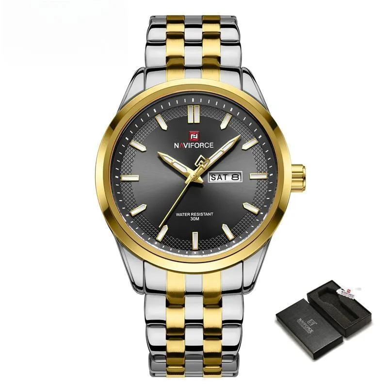 Luxury Brand Men's Watches Waterproof Stainess Steel Quartz Wristwatches