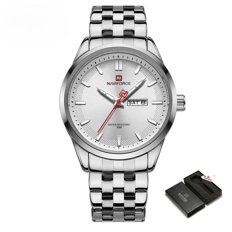 Luxury Brand Men's Watches Waterproof Stainess Steel Quartz Wristwatches