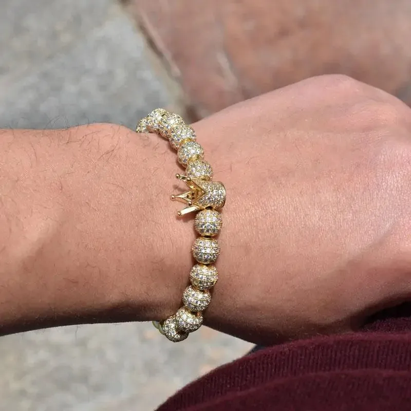 Luxury Micro Pave Crown Bracelet
