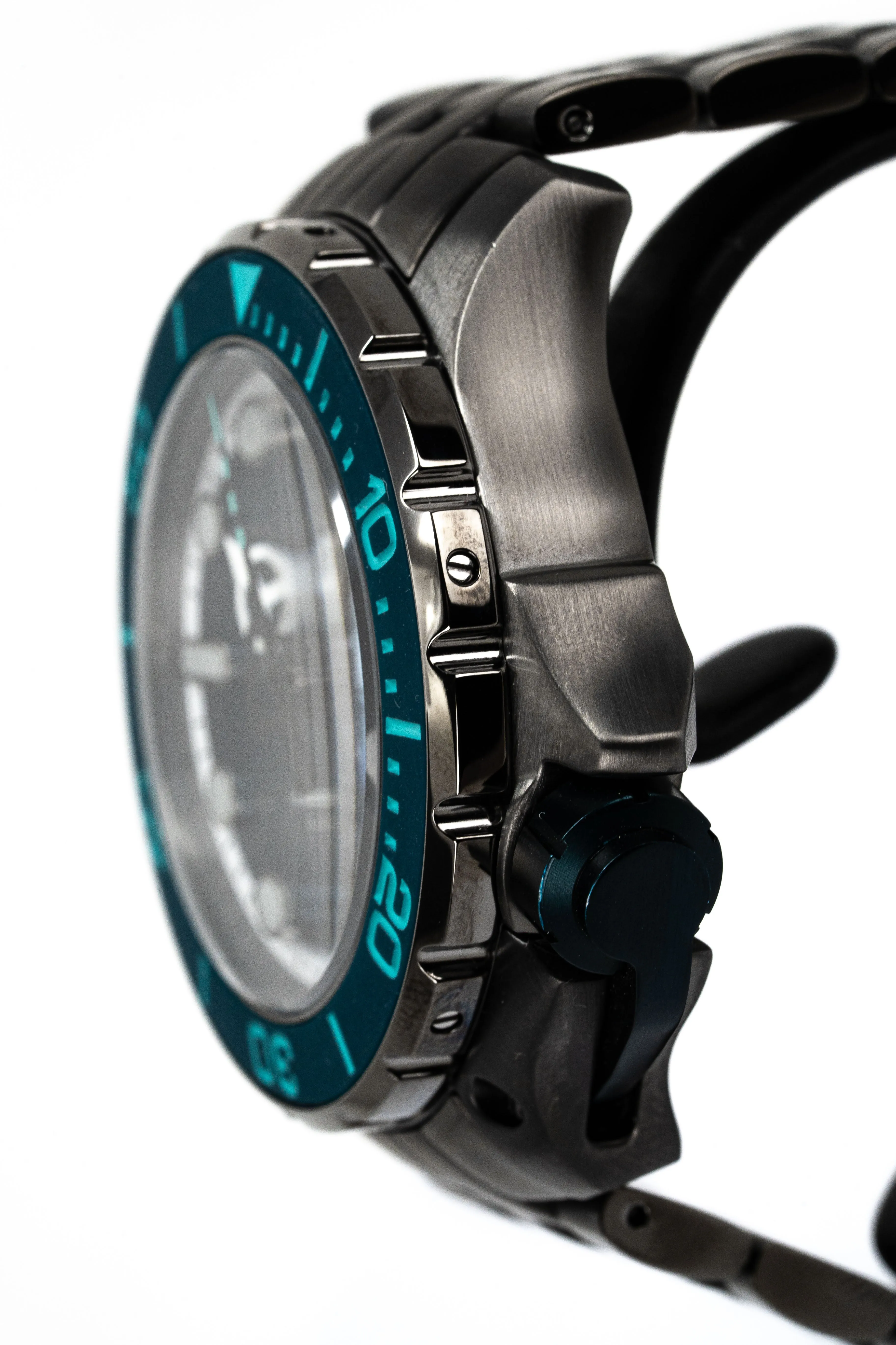 M2Z Men's Watch Diver 200 Plated Bracelet Teal 200-011X