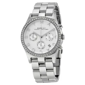 Marc By Marc Jacobs Henry Chronograph Silver Dial Stainless Steel Ladies Watch MBM3104