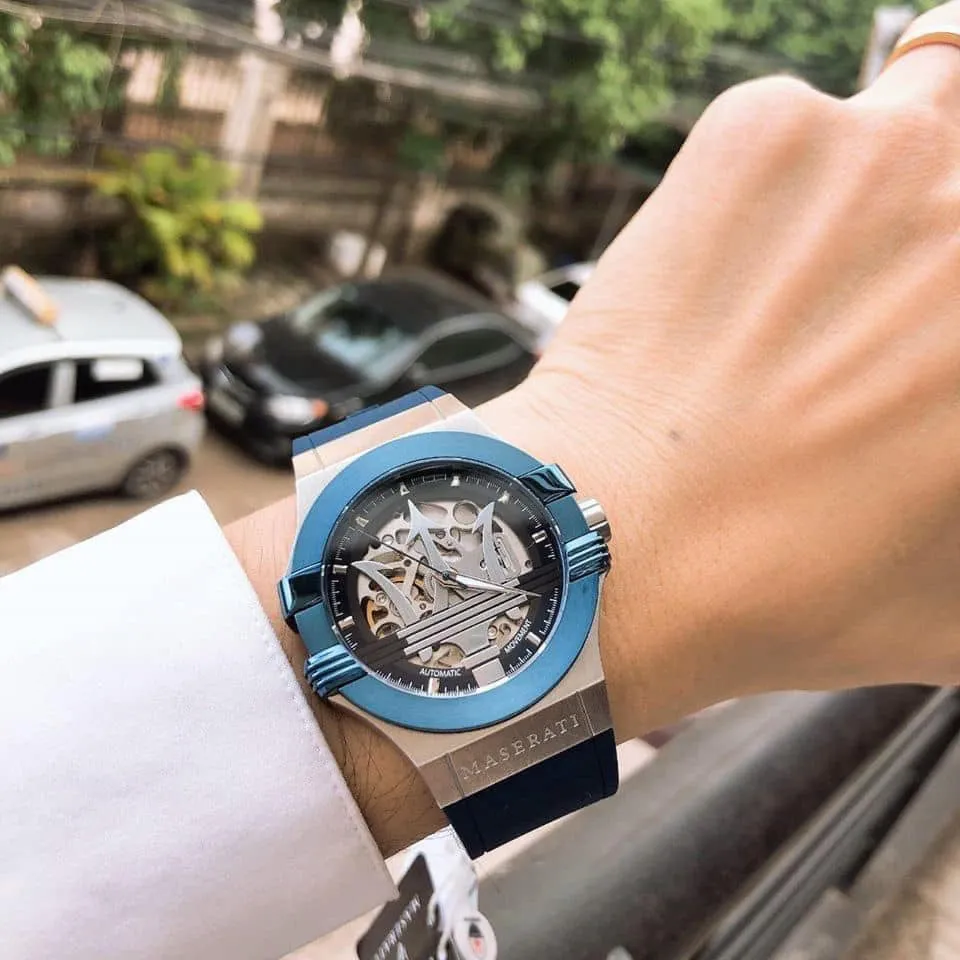 Maserati Potenza Automatic Skeleton Dial Men's Watch R8821108035