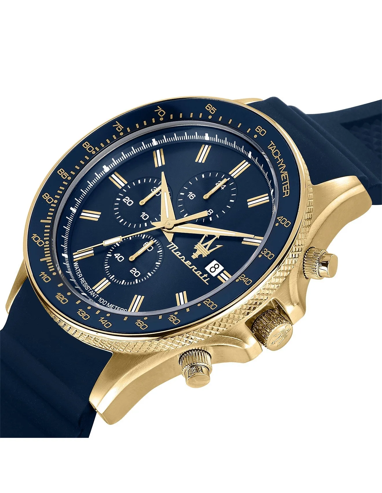 Maserati SFIDA 44MM BLUE/GOLD WATCH - R8871640004