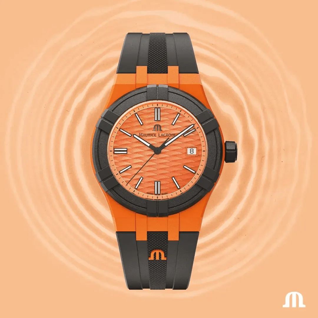 Maurice Lacroix - The AIKON #tide 40mm Orange Watch AI2008-50050-300-0