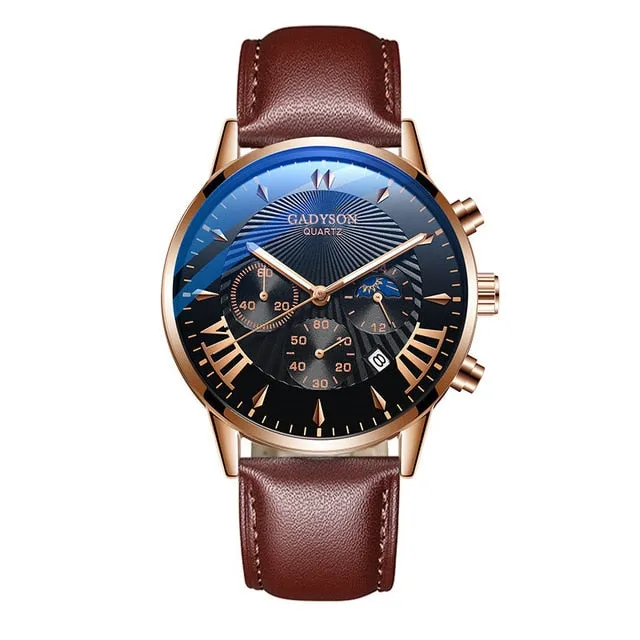 Men Business Luminous Quartz Mesh Watch