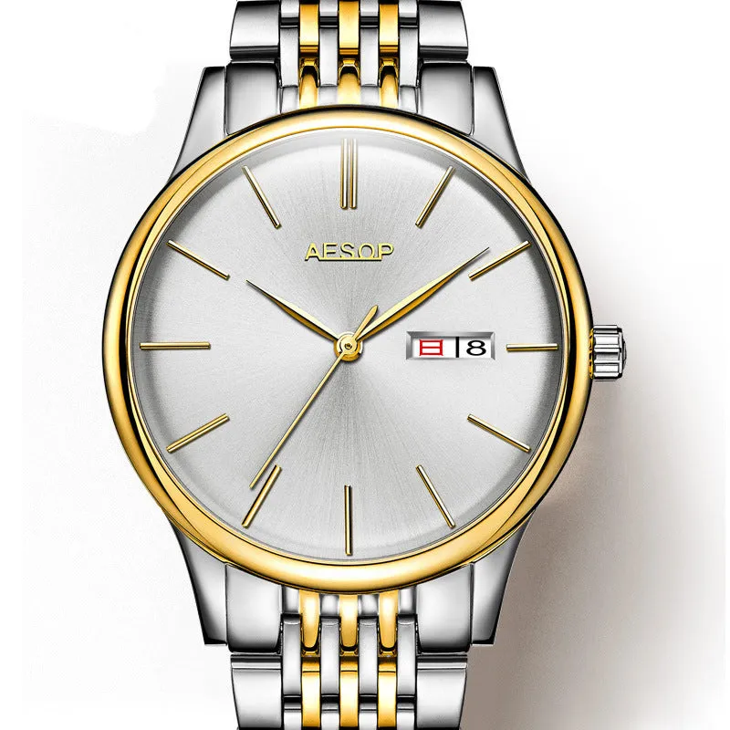 Men's Watches Business Mechanical Automatic Male Wrist Watch 5ATM Waterproof Sapphire Crystal Calendar