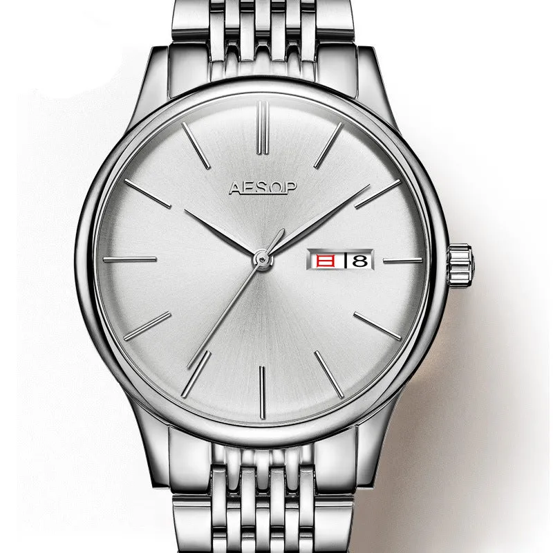Men's Watches Business Mechanical Automatic Male Wrist Watch 5ATM Waterproof Sapphire Crystal Calendar