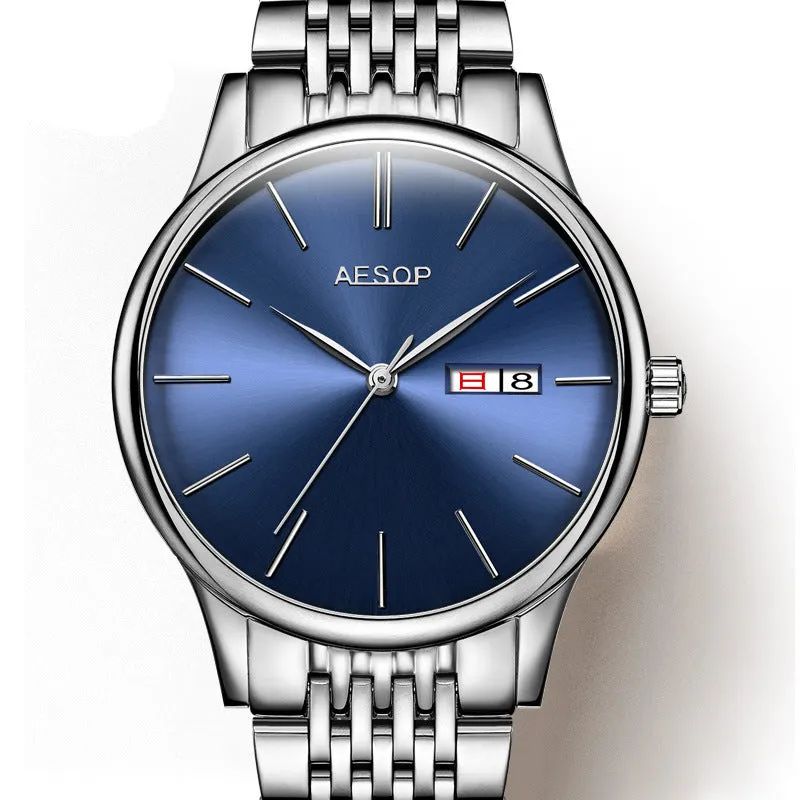 Men's Watches Business Mechanical Automatic Male Wrist Watch 5ATM Waterproof Sapphire Crystal Calendar