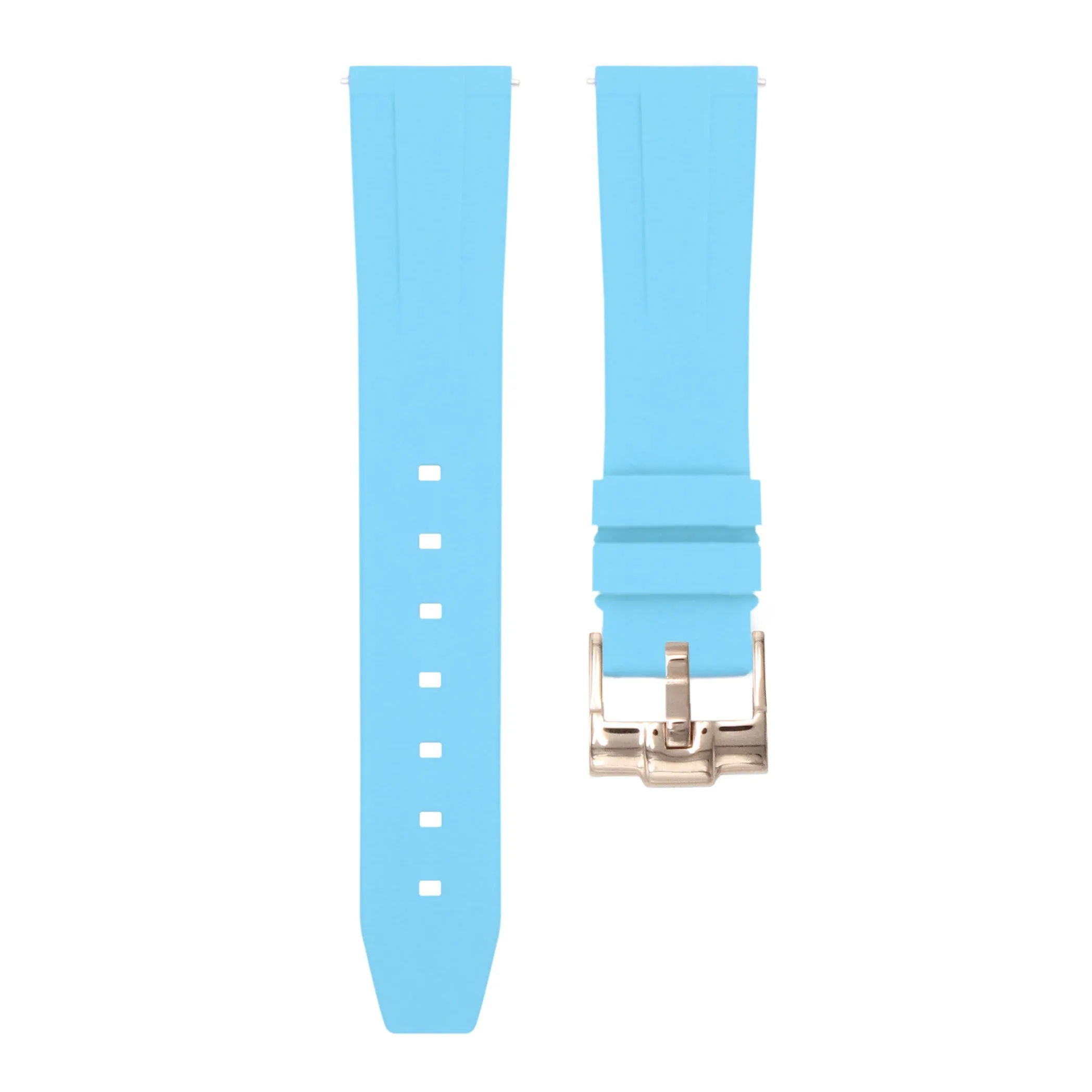 Miami Blue - Quick Release Rubber Watch Strap For Longines 1832