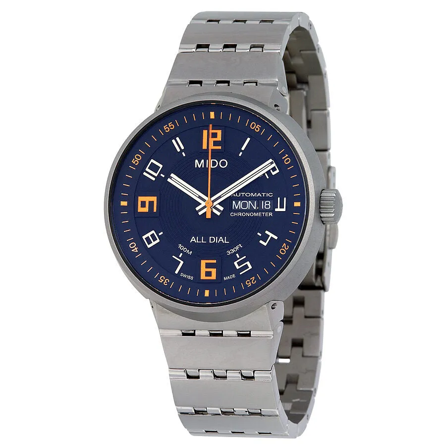 Mido All Dial Chronometer Automatic Black Dial Titanium Men's Watch M83408D811 M8340.8.D8.11