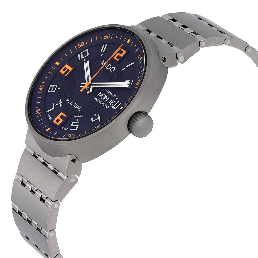 Mido All Dial Chronometer Automatic Black Dial Titanium Men's Watch M83408D811 M8340.8.D8.11