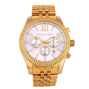 MK8286 Lexington Chronograph Watch -Gold