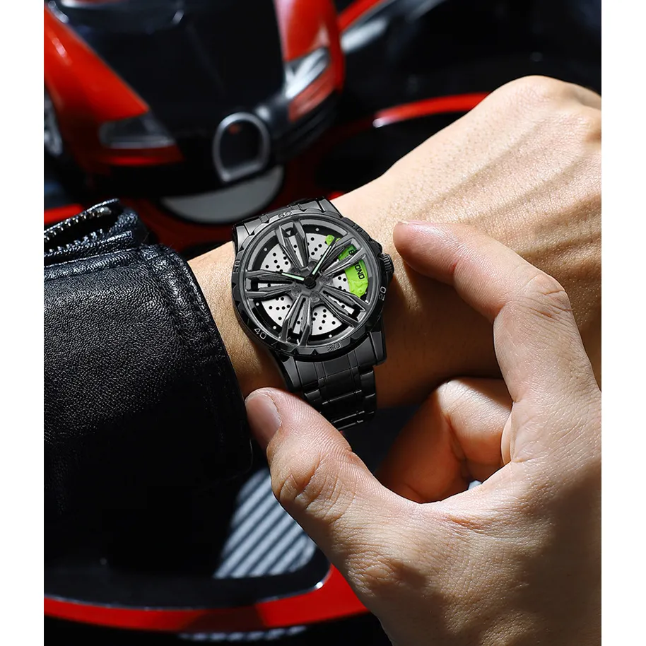 Modish Crystal Glass Mechanical Men's Watch