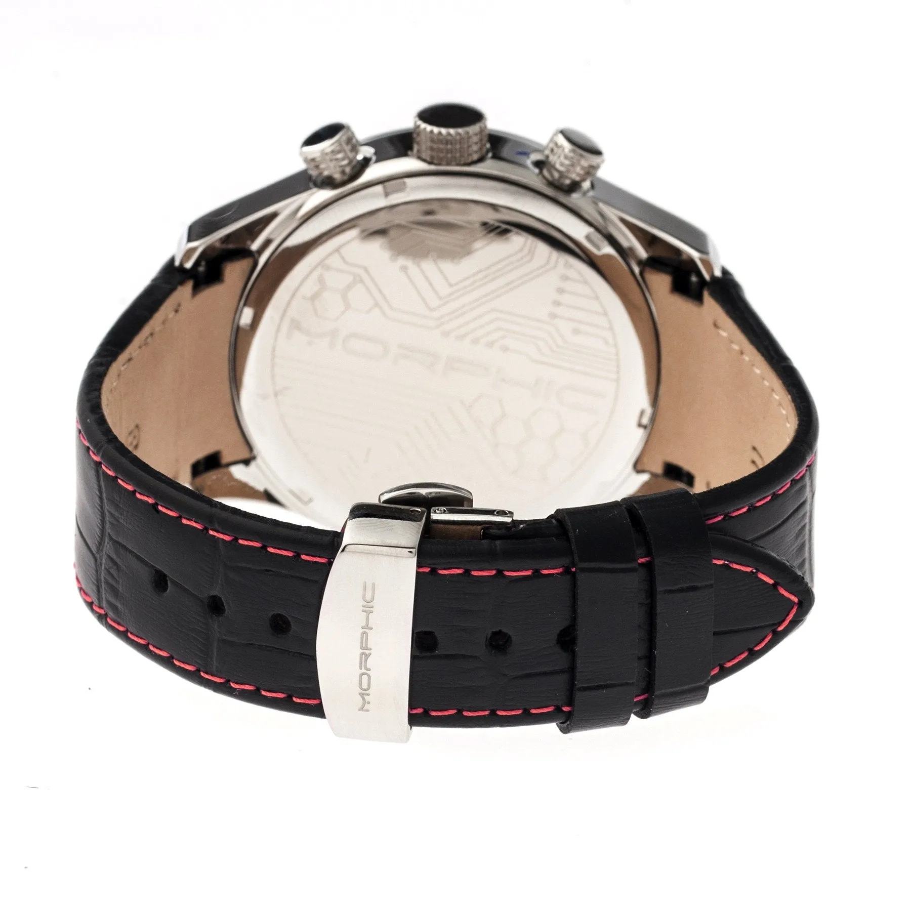 Morphic M37 Series Leather-Band Chronograph Watch