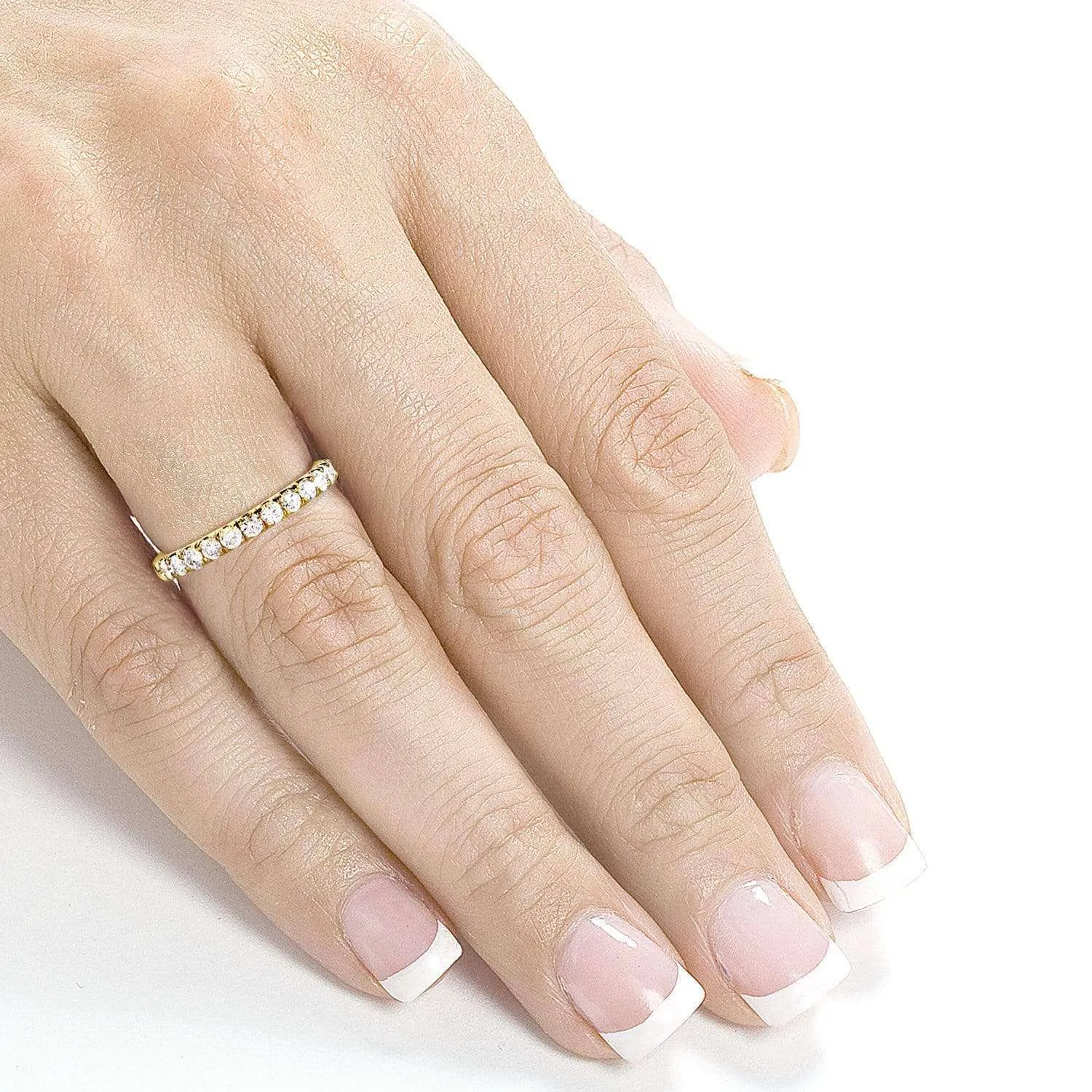 Natural Diamond Flame French Pavé