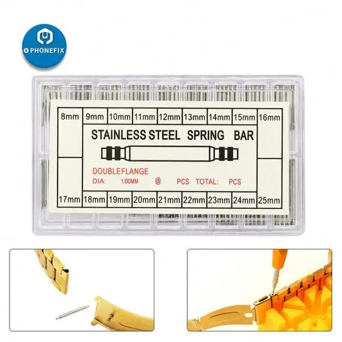 New 8-25mm Watch Band Spring Bars Watch Strap Link Pins Tool Set