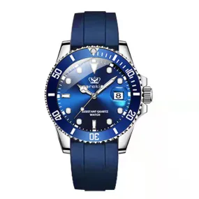 new CAREKISO men's watch Swiss luxury brand wrist watch multi-function waterproof calendar luminous silicone strap men's watch S4704363