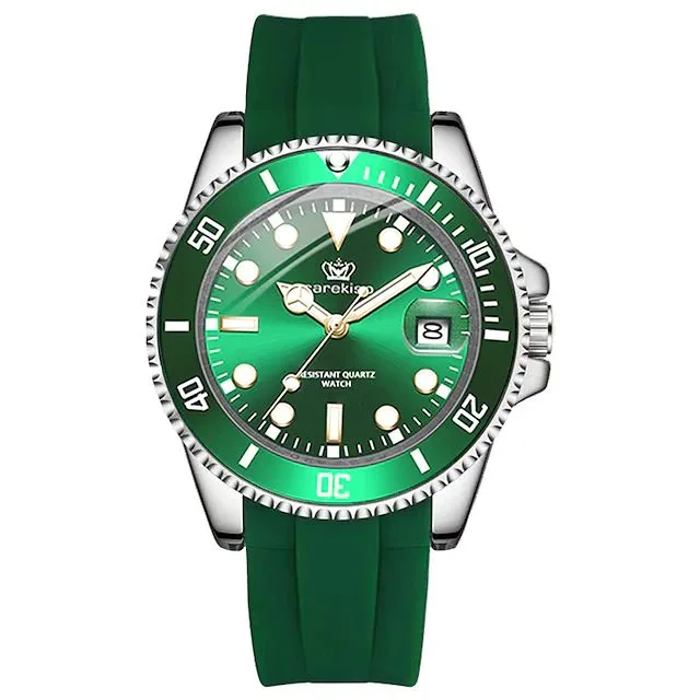 new CAREKISO men's watch Swiss luxury brand wrist watch multi-function waterproof calendar luminous silicone strap men's watch S4704363