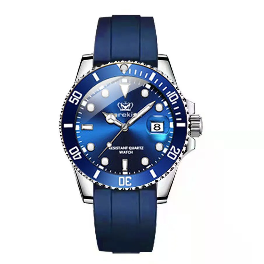 new CAREKISO men's watch Swiss luxury brand wrist watch multi-function waterproof calendar luminous silicone strap men's watch S4704363