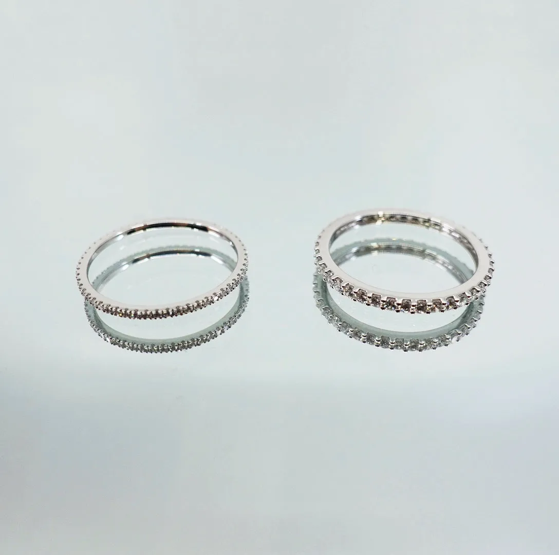 New York Pavé Diamond Ring 9K