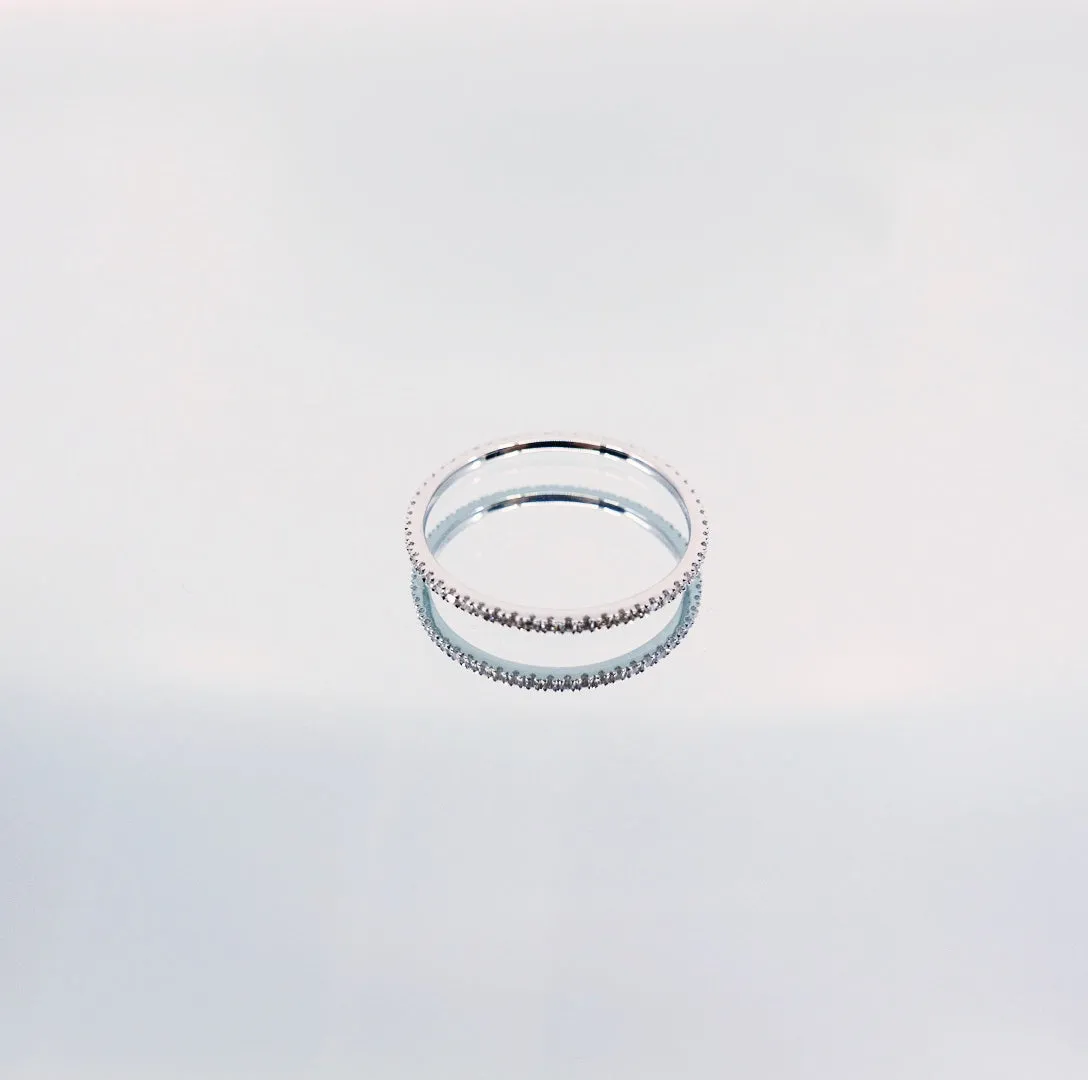 New York Pavé Diamond Ring 9K