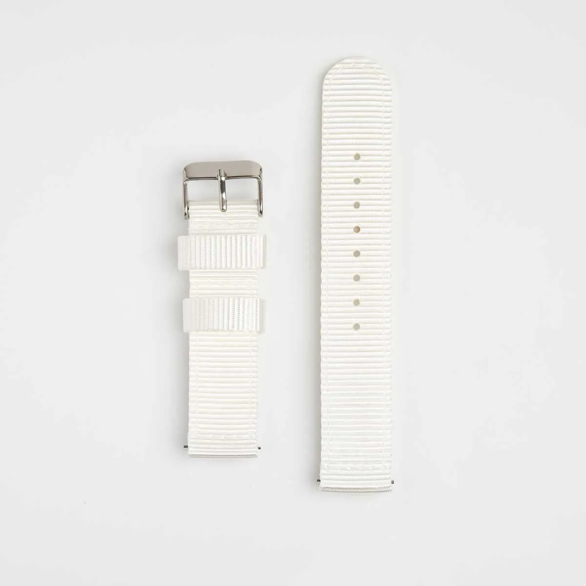 Nylon Quick Release White Watch Strap