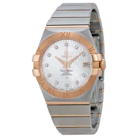 Omega Constellation Chronometer Automatic Silver Dial 18kt Gold and Stainless Steel Ladies Watch 12320352052003