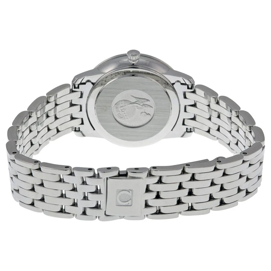 Omega De Ville Prestige Silver Diamond Dial Ladies Watch 42410276052001