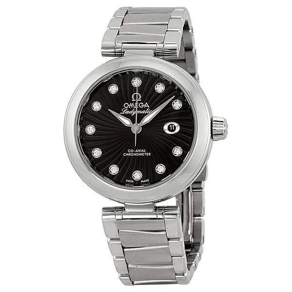 Omega DeVille Ladymatic Diamond Automatic Black Dial Ladies Watch 425.30.34.20.51.001