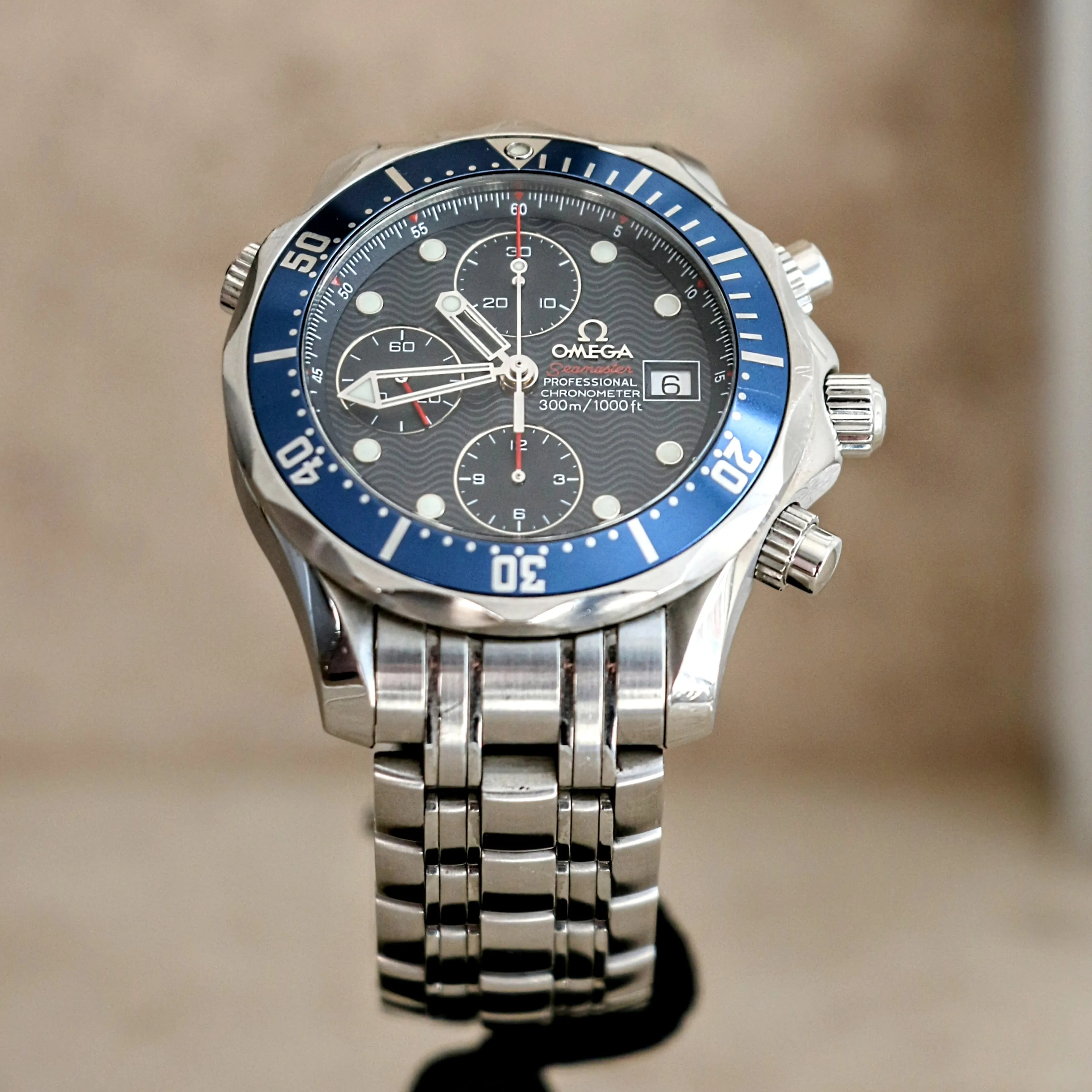 OMEGA Seamaster Chronograph Diver 300M Wristwatch Ref. 2225.80.00 Swiss Made Watch