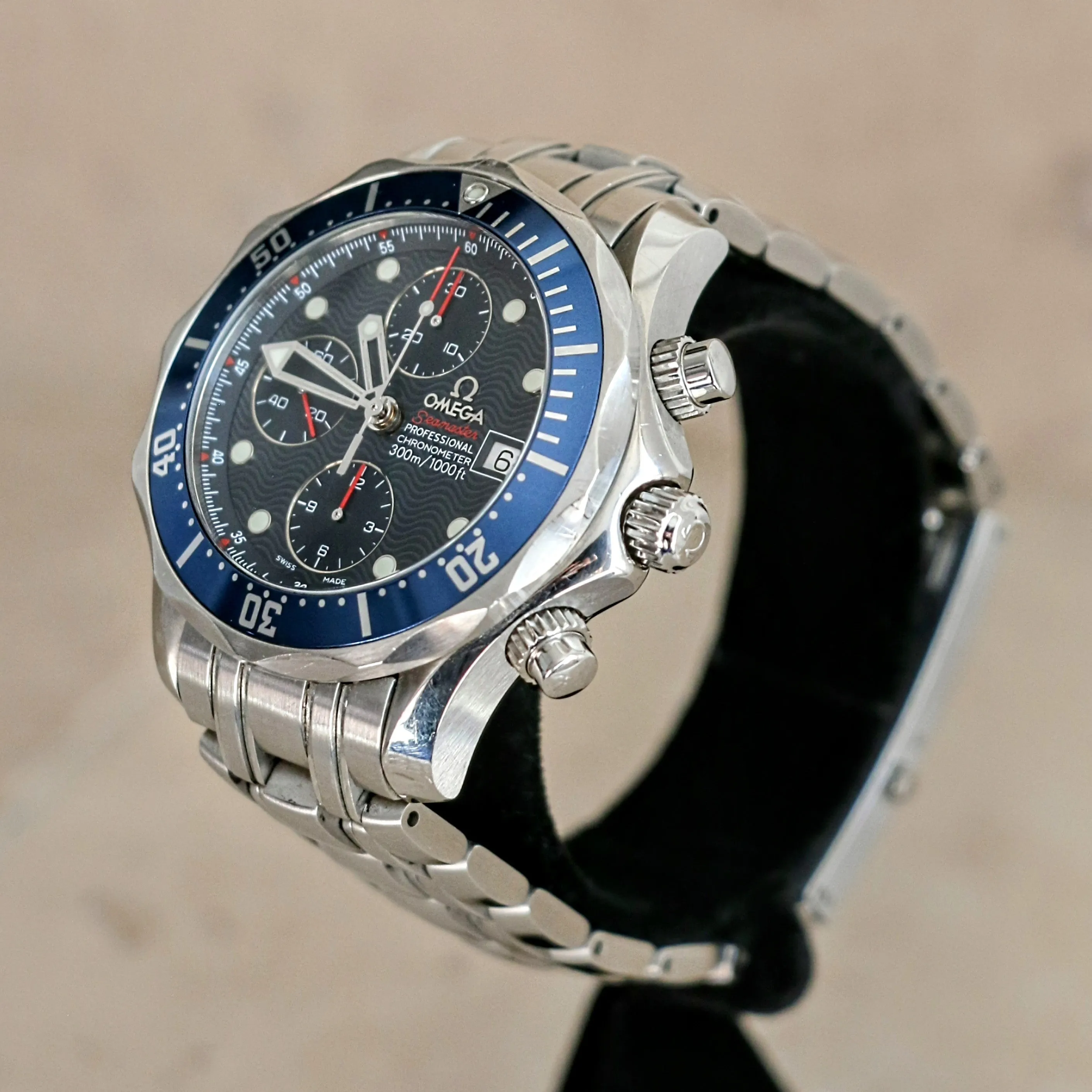 OMEGA Seamaster Chronograph Diver 300M Wristwatch Ref. 2225.80.00 Swiss Made Watch