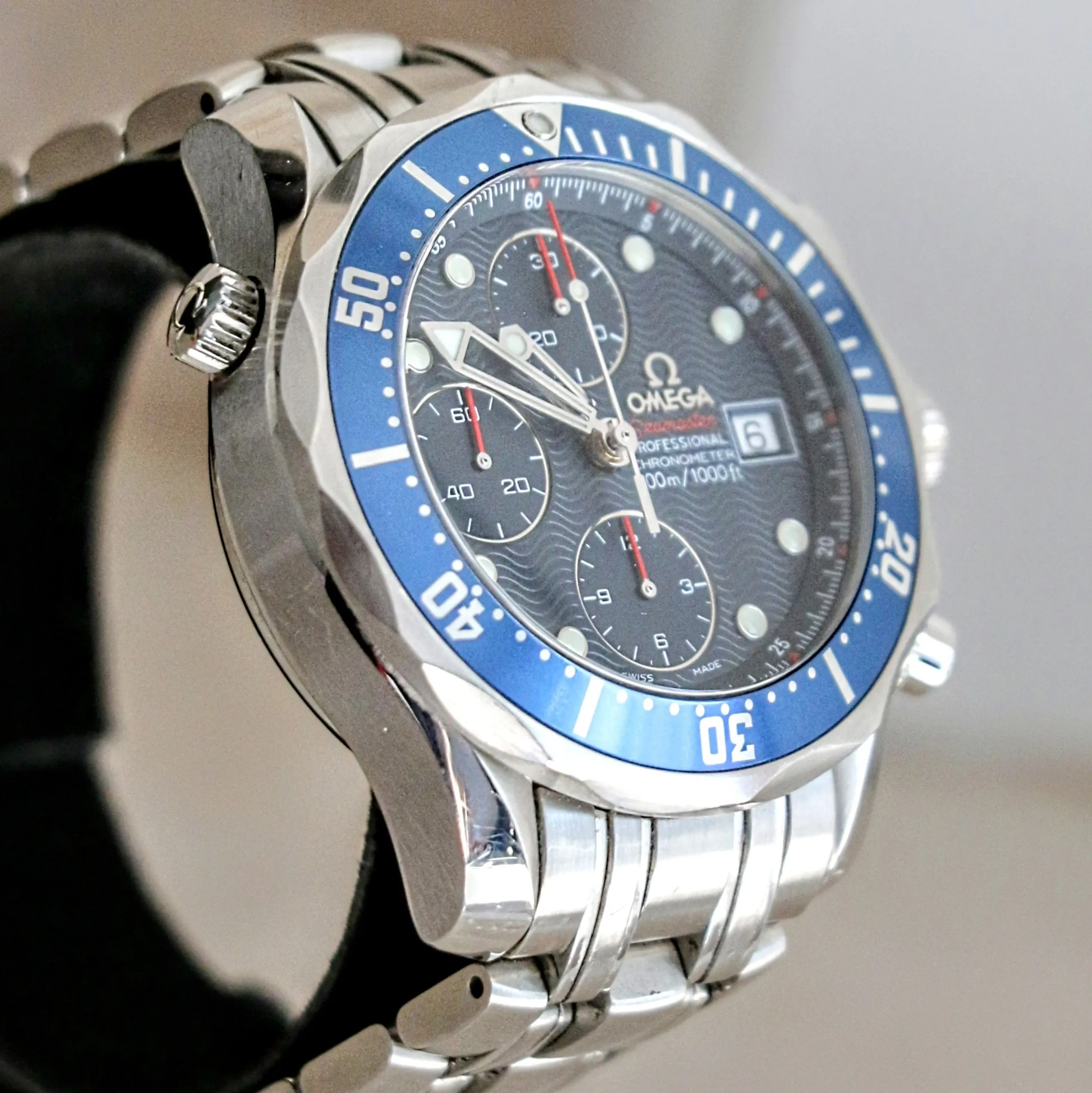 OMEGA Seamaster Chronograph Diver 300M Wristwatch Ref. 2225.80.00 Swiss Made Watch