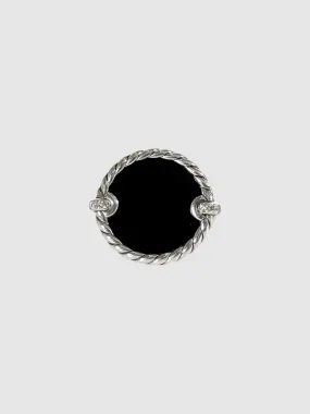 Onyx Pavé Diamond Ring