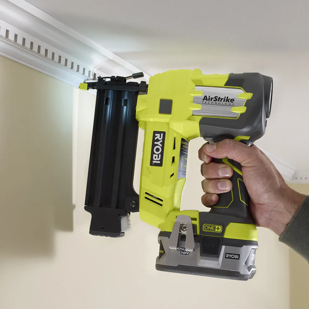 Open Box -  RYOBI P320 18-Gauge Cordless Brad Nailer (Tool-Only) 18-Volt ONE  AirStrike