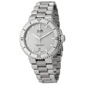 Oris Aquis Date Silver Dial Stainless Steel Men's Watch 01 733 7676 4141-07 8 21 10P