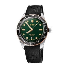 Oris Diver 65 - Green Dial & Black Strap